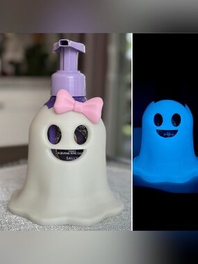 Glow-in-the-Dark Ghost Foaming Soap Holder for Bath & Body Works Bottle
